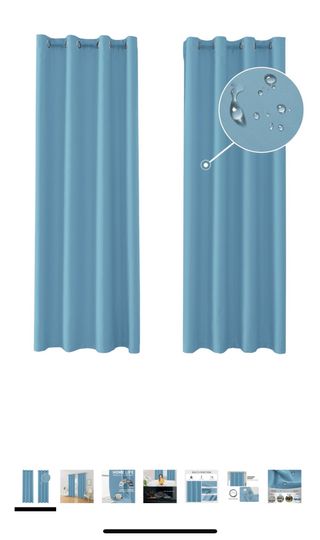 Cortinas opacas Ystyle 140x160cm - Azul