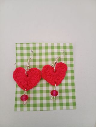 Aretes crochet artesanales