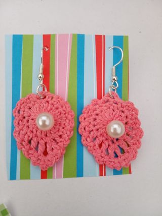 Aretes crochet artesanales