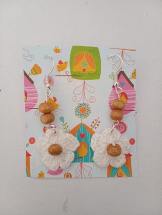 Aretes crochet artesanales