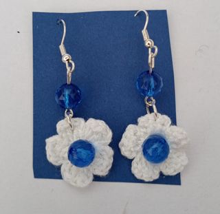 Aretes crochet artesanales