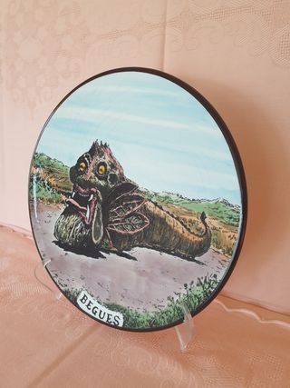 Plato cerámica,   Cucafera de Begues 