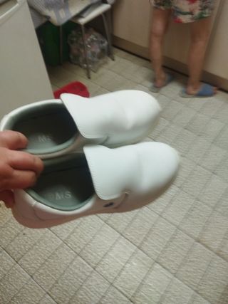 Zapatos seguridad blanco