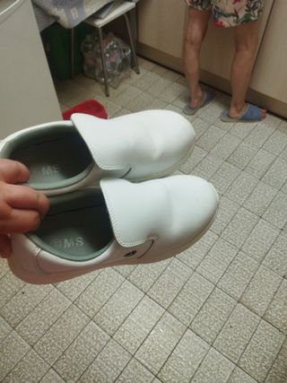 Zapatos seguridad blanco