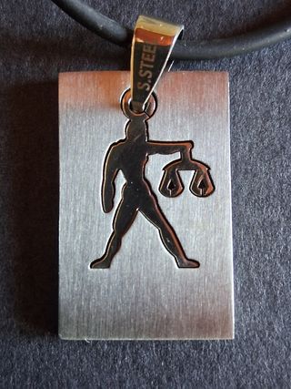 Collana Bilancia in acciaio inox