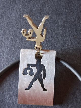 Collana Bilancia in acciaio inox