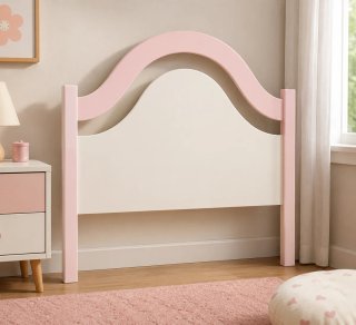 Cabecero cama infantil rosa-blanco