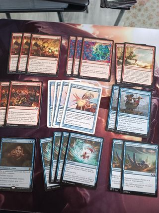 Cartas Magic: Azules y Rojas