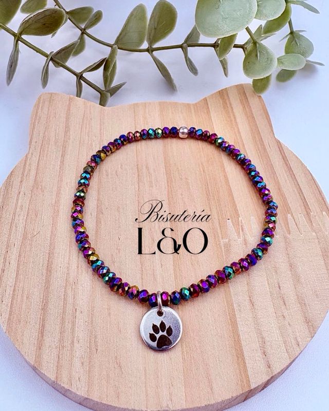 Pulsera multicolor huella