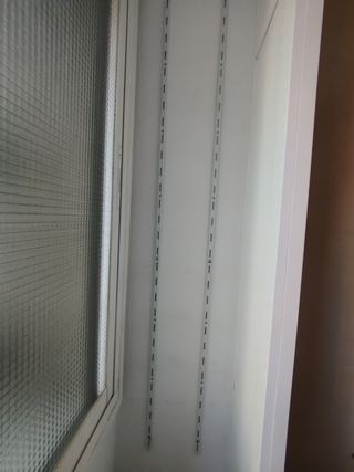 20 Soportes Repisa - Blanco con dos regletas