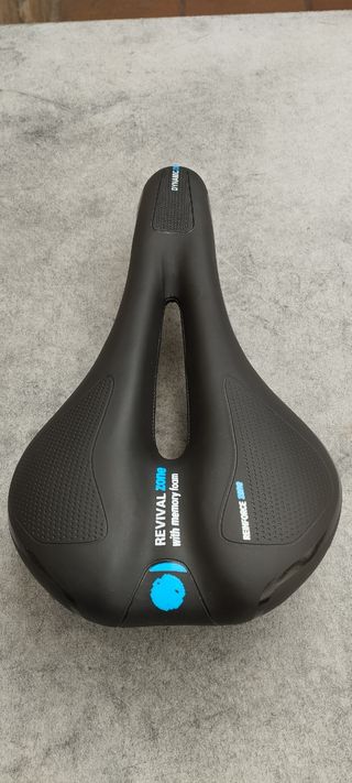 SILLÍN DE GEL ANTIPROSTATICO AZUL.