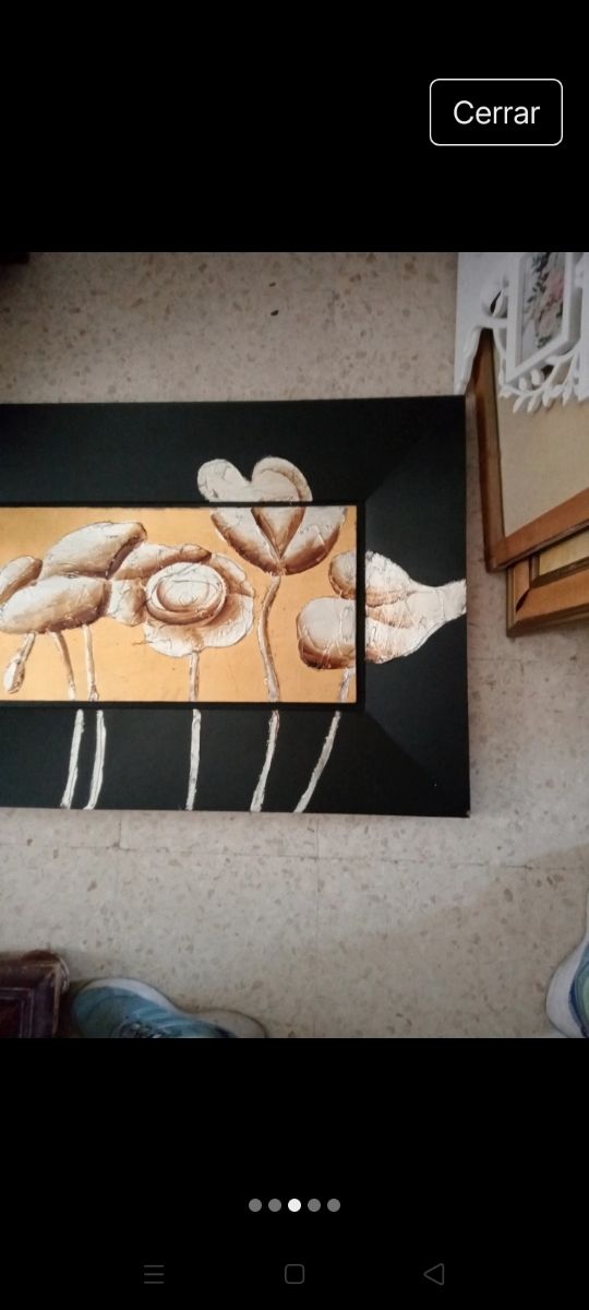 Cuadro decorativo flores. Nuevo