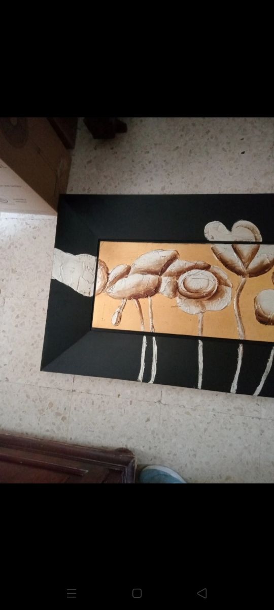 Cuadro decorativo flores. Nuevo