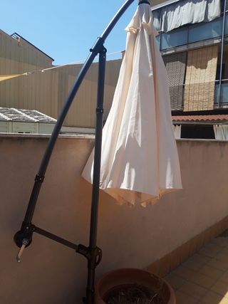 Parasol exentrico hexagonal