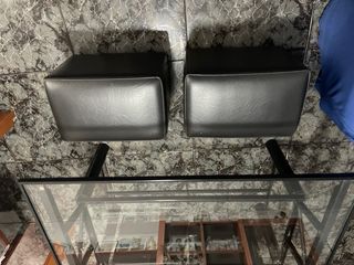 Mesa centro cristal negra - 4 puff