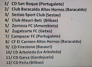 12 Pin fútbol esmaltados equipos vascos históricos