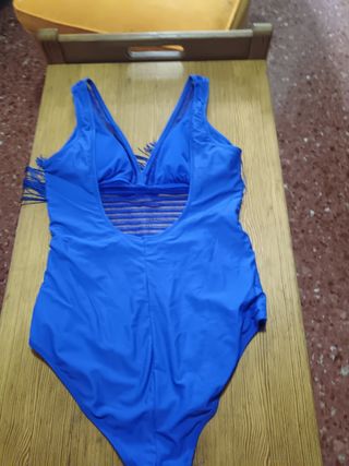 Bañador azul flecos - Talla M/ L