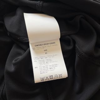 Vestito midi Offwhite Donna 40 IT - M Nero Viscosa