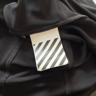 Vestito midi Offwhite Donna 40 IT - M Nero Viscosa