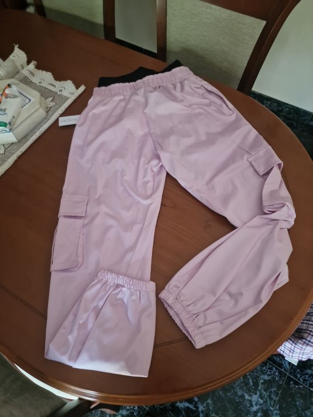Pantalones cargo rosa | Talle XS