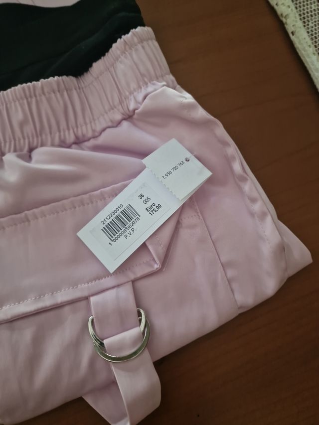 Pantalones cargo rosa | Talle XS
