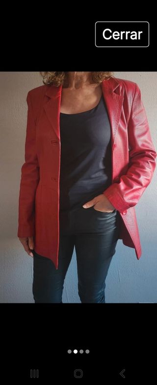 Chaqueta piel roja Sweet Lemon