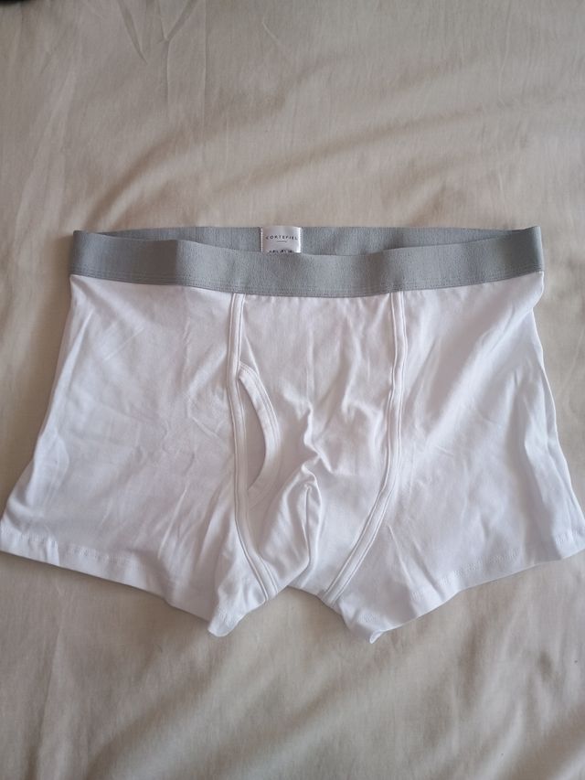 3 Boxers Cortefiel - Blanco, negro y azul