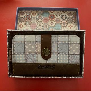 Monedero Sweet London azul y marrón