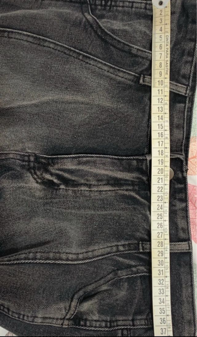 Pantalones denim Y2K negros retro 2000s Y2K