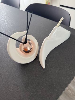 Profumatori ceramica oro bianco