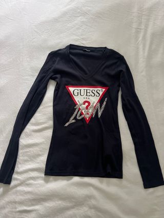 Camiseta Guess Icon azul marino Talla S