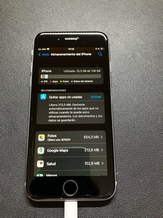 iPhone 6s gris espacial - 86% batería