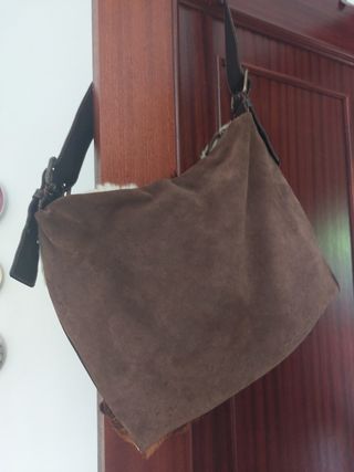 Bolso patchwork piel multicolor