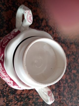 Azucarero Cartuja Sevilla rojo-blanco