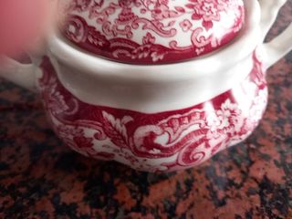 Azucarero Cartuja Sevilla rojo-blanco