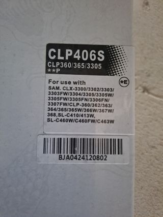 4 Toner Samsung clp360 clx3300 clx3305 xpress c410