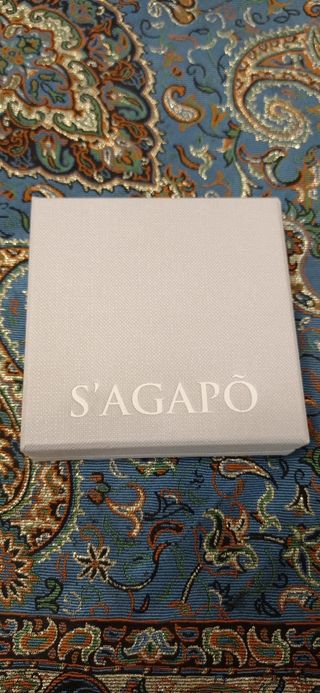 Juego S'AGAPO plata: collar y pendientes