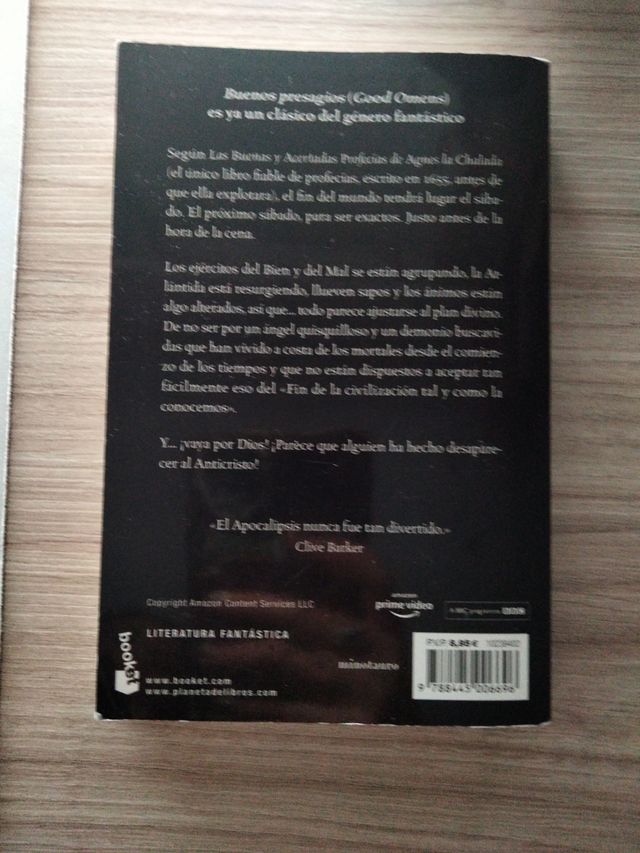 Libro Good Omens (Buenos presagios)