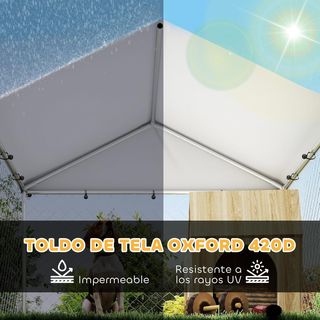 Perrera Exterior con Techo - 4m²