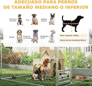 Perrera Exterior con Techo - 4m²