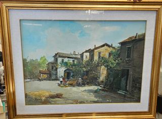 Quadro olio su tela Canzanella