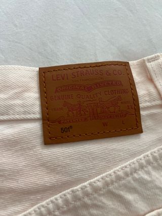 Shorts Levis 501 rosa claro, talla s