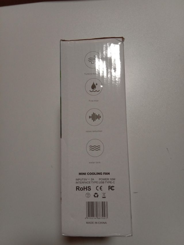 Ventilador humidificador Negro Nuevo