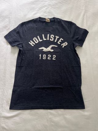 Camiseta Hollister azul marino talla S