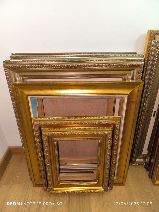 11 marcos antiguos de cuadros