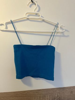 Top Pull&Bear azul - Talla XS