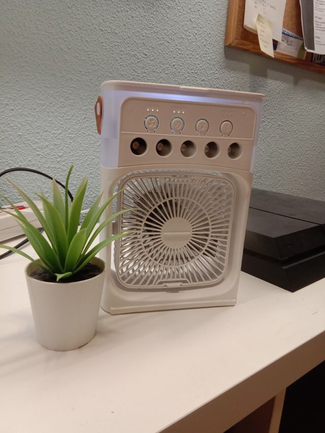 Ventilador-Humidificador blanco Nuevo