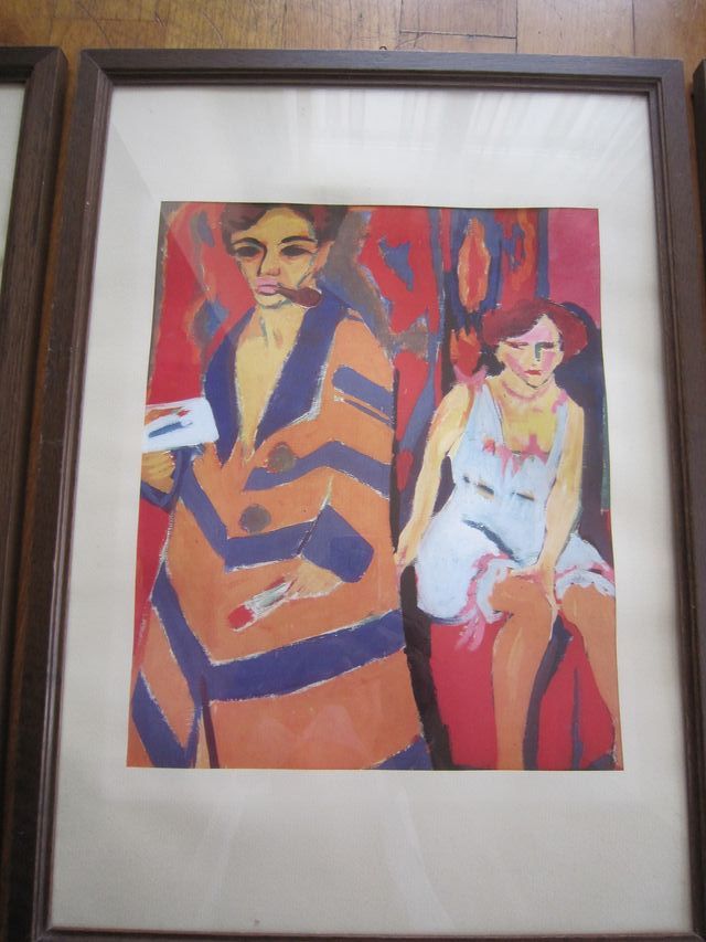 3 Quadri Vintage ripr. Ernst Ludwig Kirchner