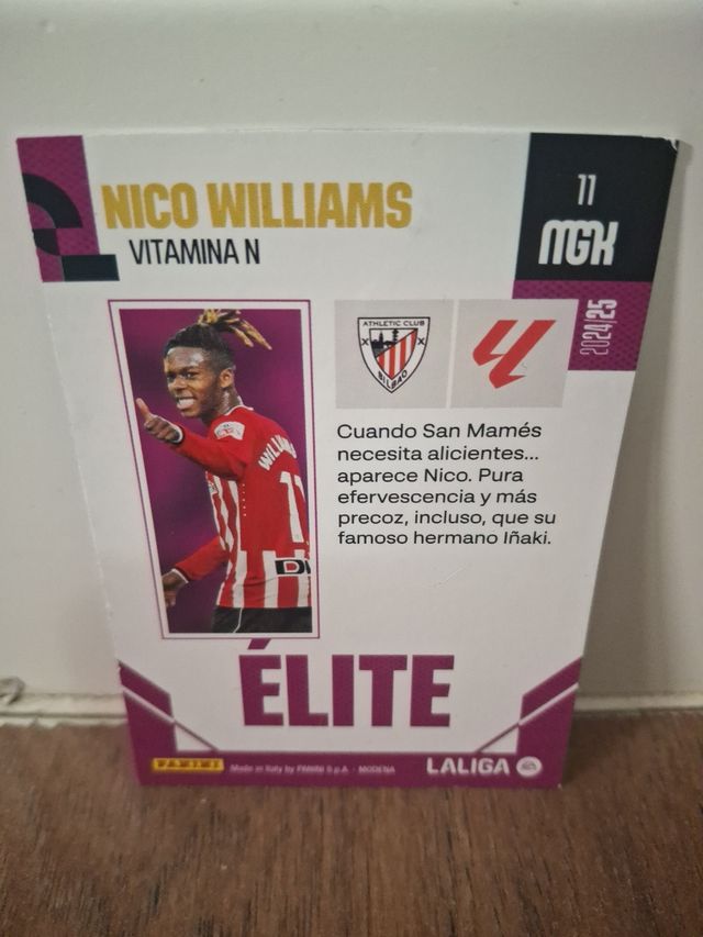 Carta Nico Williams Élite 24-25 LaLiga
