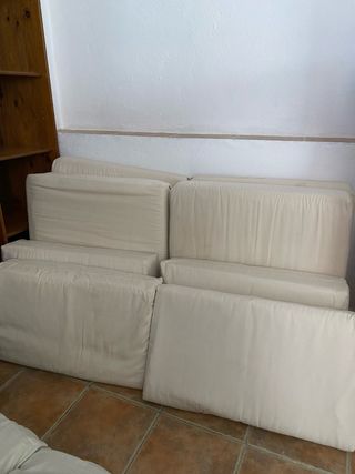 Cojines pales beige - 8 uds